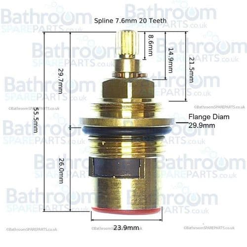 Bathstore Quatra Clockwise Close Cartridge R1511