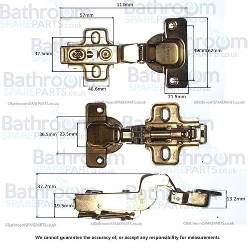 Bathstore Reggar Germany Bathroom Cabinet Hinge 90000012552