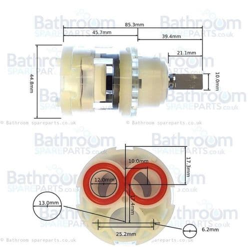 Bathstore Spare cartridge for Contour bath filler 900000014310