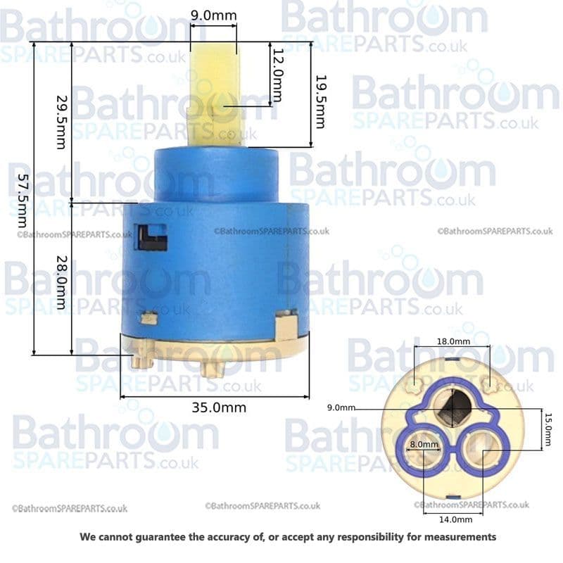 Bathstore Spare Mono Cartridge for Flow Mono Basin Mixer 90000013820
