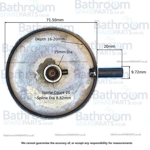 Bathstore Spare Myprice Bath Waste Overflow Cover 90000016192