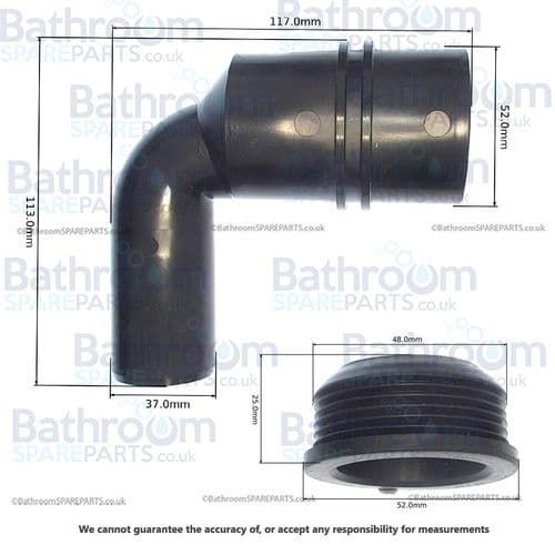 Bathstore Urinal Bend 9000011000