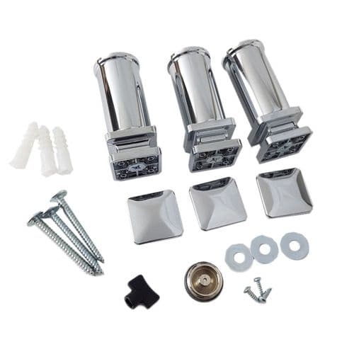 Bauhaus Edge Towel Rail Fixing Brackets In Anthracite 8M100066AN