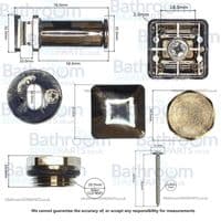 Bauhaus Edge Towel Rail  Fixing Brackets In Chrome  8M100066
