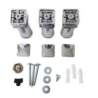 Bauhaus Edge Towel Rail  Fixing Brackets In Chrome  8M100066