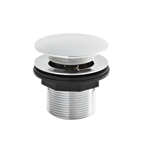 BC Design Chrome Push Down Bath Waste 60mm (Unslotted) WAS110-P