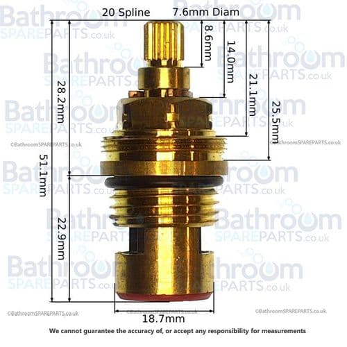 BC Sanitan Berkeley 1/2 Pair Of Basin Valves NBYVAL1/2