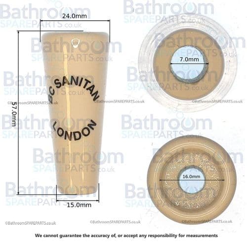 BC Sanitan Berkeley Bath Shower Ceramic Lever 60083CEG