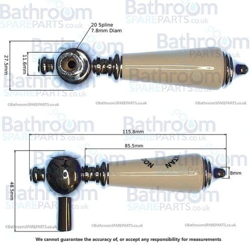 BC Sanitan Berkley Chrome Handwheel & Indices BSP0101