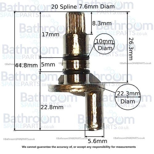 BC Sanitan Diverter Central Spline BSP0226