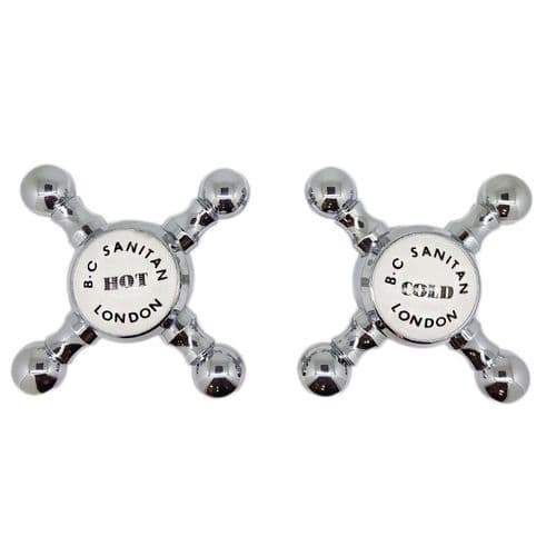 BC Sanitan Victorian Chrome Handwheel & Indices BSP0103