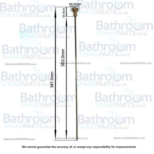 BC Sanitan Victorian Gold Pop Up Rod & Pull Handle 50085