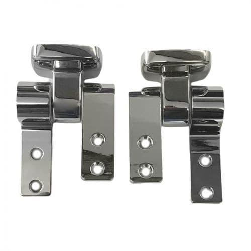 Bemis Canyon Soft Close 1/4-20 NEW Replacement Toilet Seat Hinge Set Chrome HG1115997