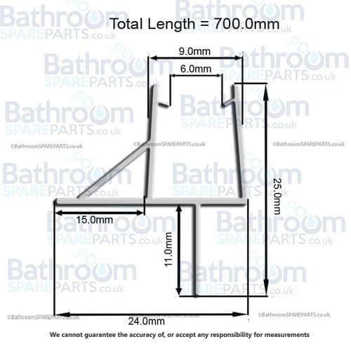 Ben De Lisi Bath Shower Screen MSBS02 Replacement Seal ABSP-30-733102504