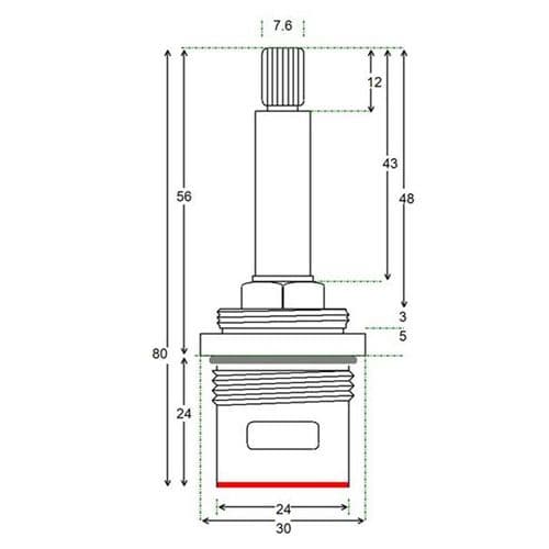 Bespoke Long Stem Valve Non Return Order TMN-X1QT80LAB