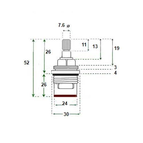Bespoke Non Return Order Anti-Clockwise Close Ceramic Disc Valve TMQ852K-CR
