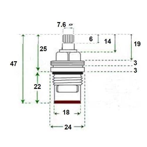Bespoke Non Return Order Anticlockwise (to open) blue TMN-D1Q148FAB