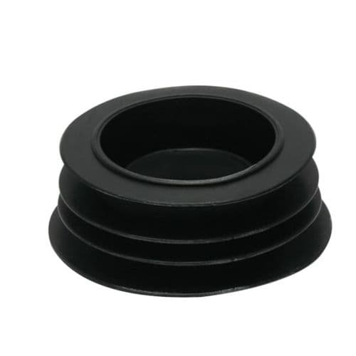 Black Rubber Internal Flush Pipe Connector BLCPVC