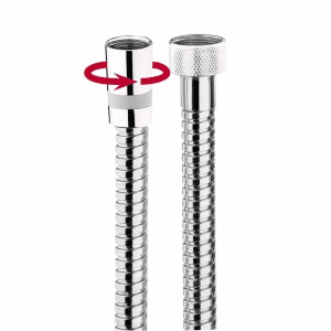 Bossini 1750mm Shower Hose Double Interlock Brass Flexible Hose, 1/2 x 1/2 FF A00048D