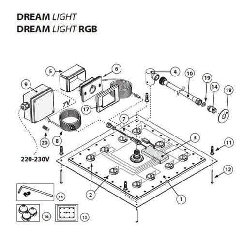 Bossini Shower Head Quick Coupling Connector HX3800000030008