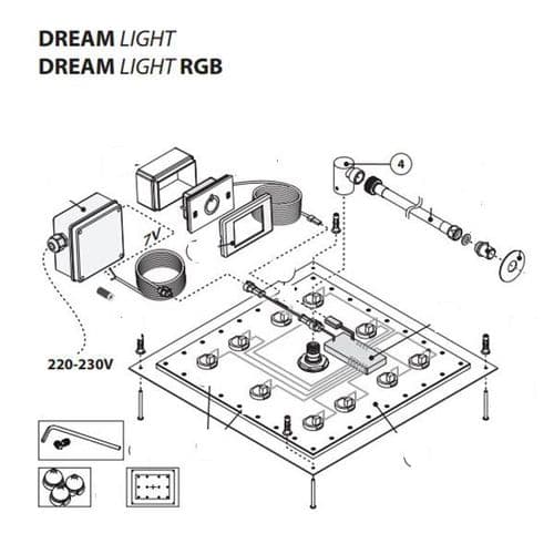 Bossini Shower Head Quick Coupling Connector HX3800000030008