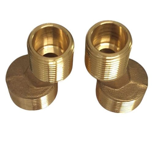 Brass Shower 43mm Union Offset 3/4 x 1/2"  EBSU006