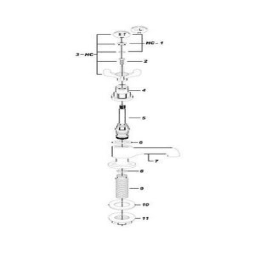 Bristan 1901 Bath Pillar 3/4 InchStandard Valve Gold for N 3/4 G XB079BL000O