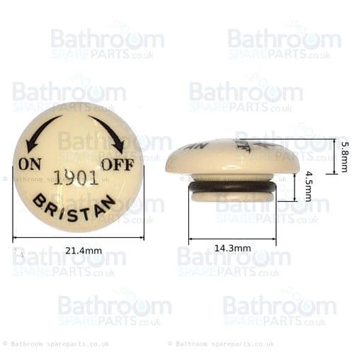 Bristan 1901 On/Off Indice for 1901 with washer 00622065