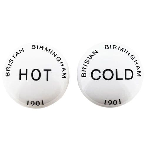 Bristan 1901 Plastic Indices Per Pair Hot & Cold IND HD046CAWHB