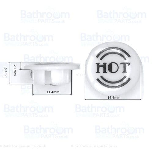 Bristan Art Deco Indice IND BT048PLWHA