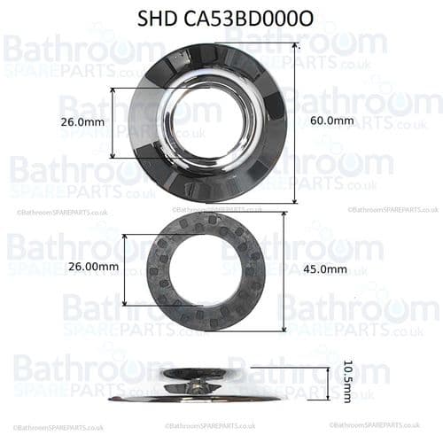 Bristan Art Deco Shroud SHD CA053BD000O