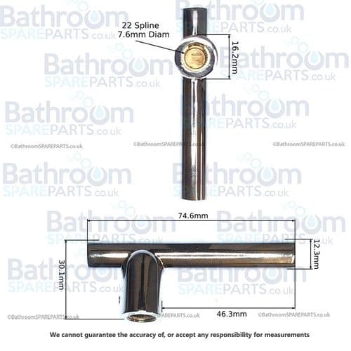 Bristan Artisan Pair Hot and Cold Lever Handles 3877R