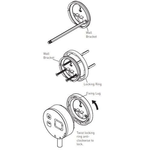 Bristan Black Control Panel ARDE WC B