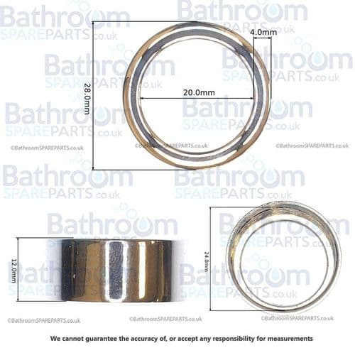 Bristan Claret Riser Nut Chrome C10010-004