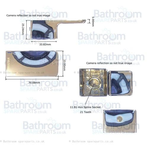 Bristan Cobalt Handle 210H20130CP