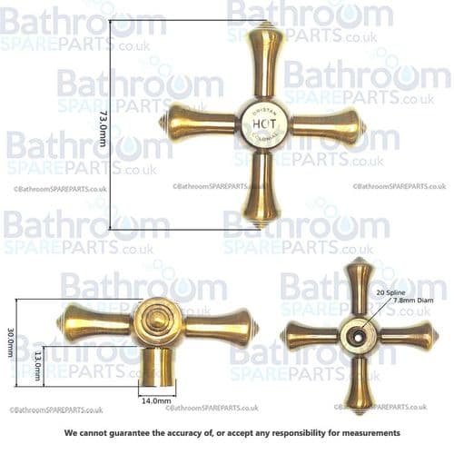 Bristan Colonial Antique Bronze Handles 691001073056