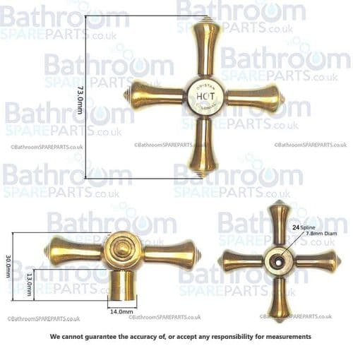 Bristan Colonial Antique Bronze Handles 691001073056