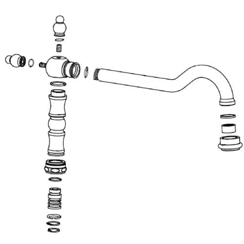 Bristan Colonial Spout in Antique Bronze 37034XV13N