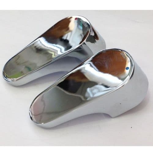 Bristan Curve Handle Assembly (pair) Basin Taps Chrome 2200446CP