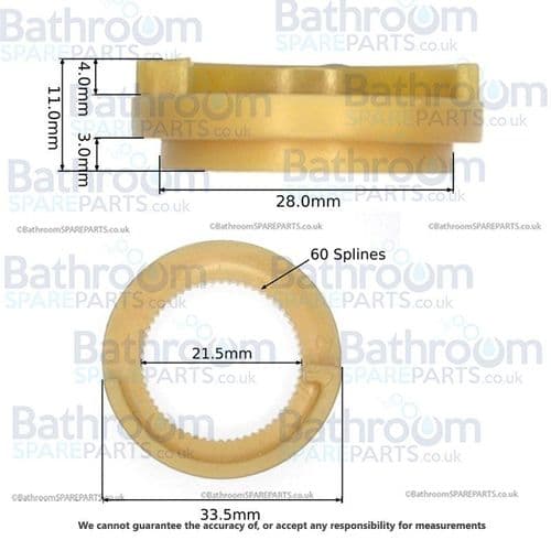 Bristan Frenzy Temperature Stop Ring T1M39-01-3
