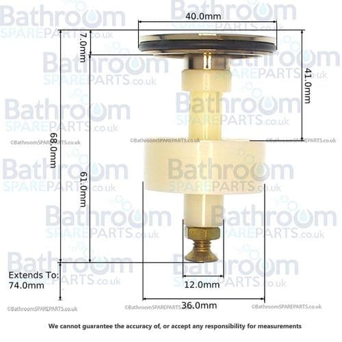 Bristan Gold Waste PLG PU015RBCPA G