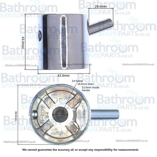 Bristan Handle Assembly (Pair) 691052973002