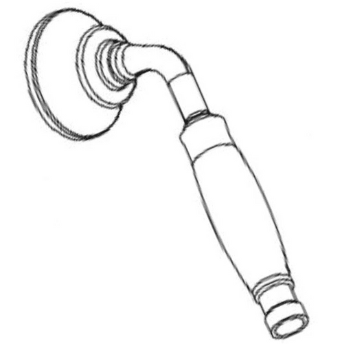 Bristan Handset White/Gold Part Number: HND 17003BD09-0 G