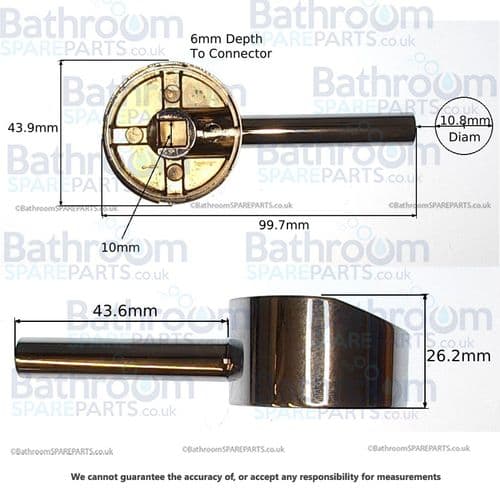 Bristan Macadamia Chrome Handle BLH140