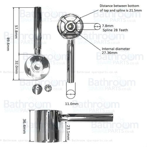 Bristan Monza Pair Of Handles 2994828200
