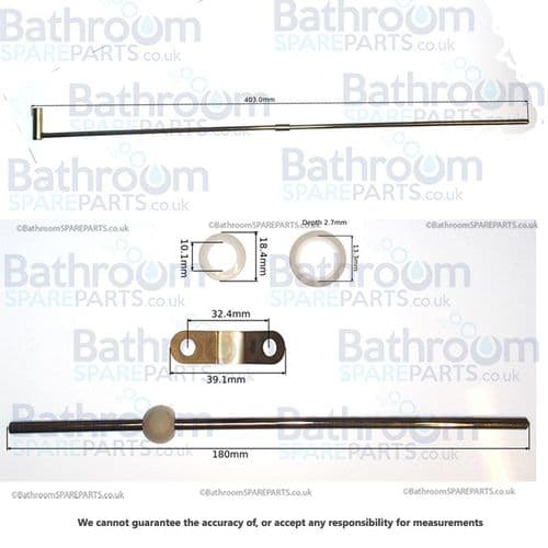 Bristan Prism Rod For Waste 300Mm ROD 04437C-300