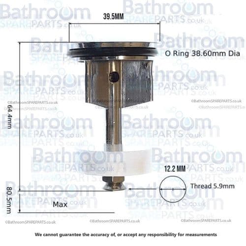Bristan Qube Waste PLG 06310C
