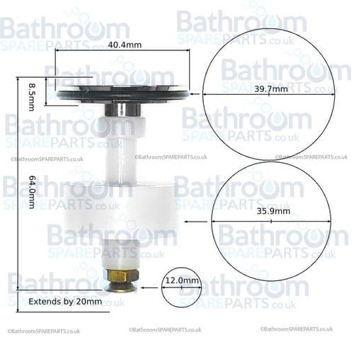 Bristan Renaissance Waste PLG PU015RBCPA