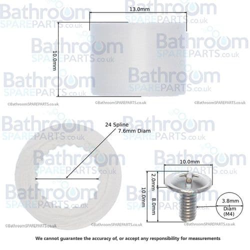 Bristan Spline Adaptor 29135L2