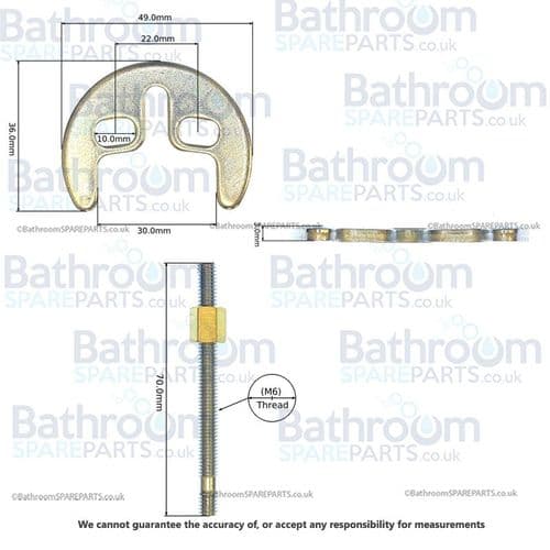 Bristan Tempo Fixing Kit 1Z01029NT